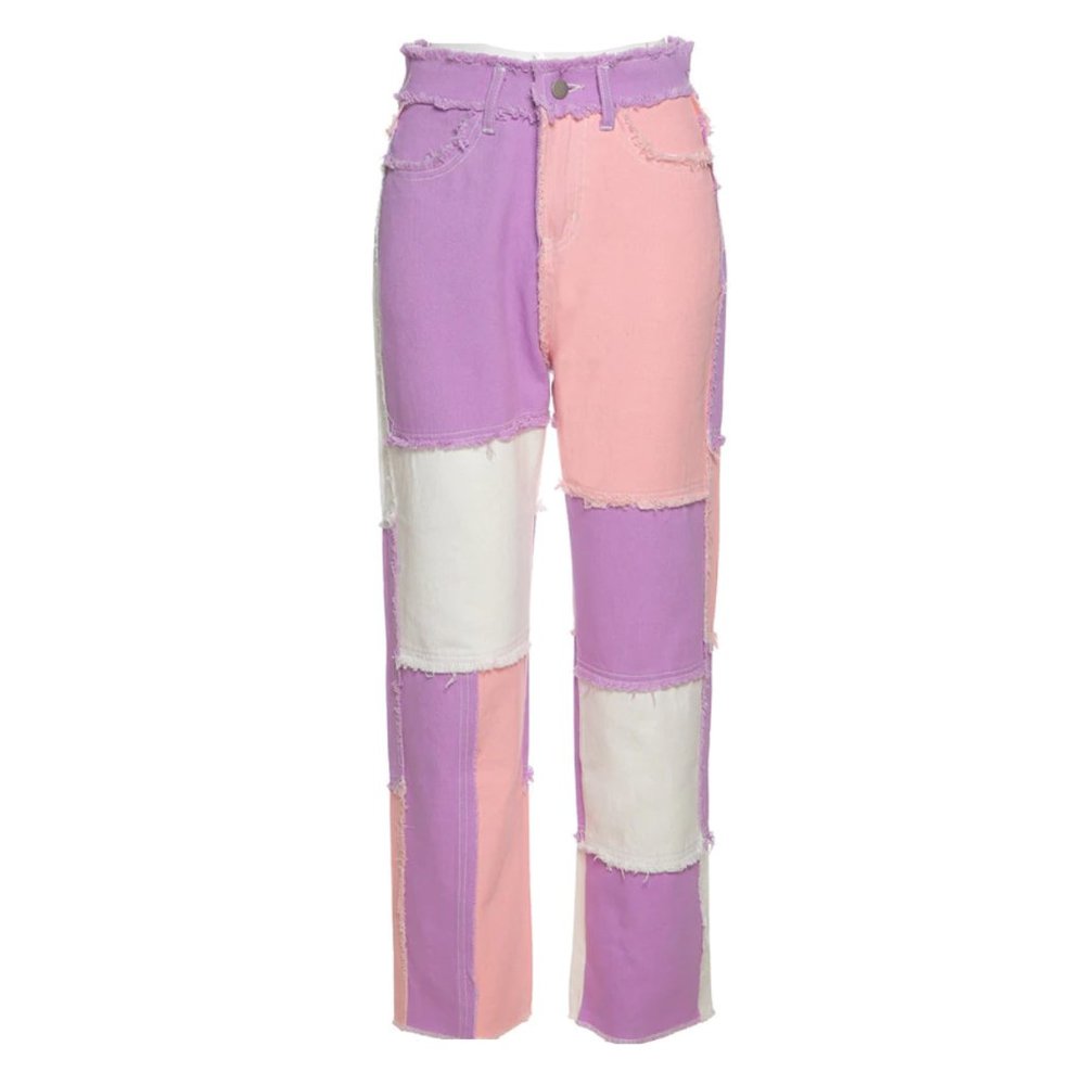 patchwork pants